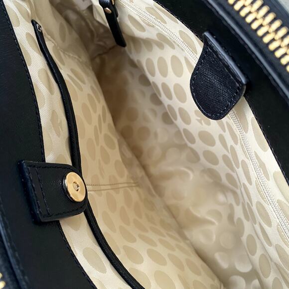 Kate Spade New York Cedar Street Leather Elissa Shoulder Tote Bag Black Small - Picture 9 of 16